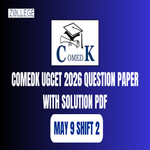 COMEDK UGCET 2026 May 9 Shift 2 Question Paper with Solution PDF